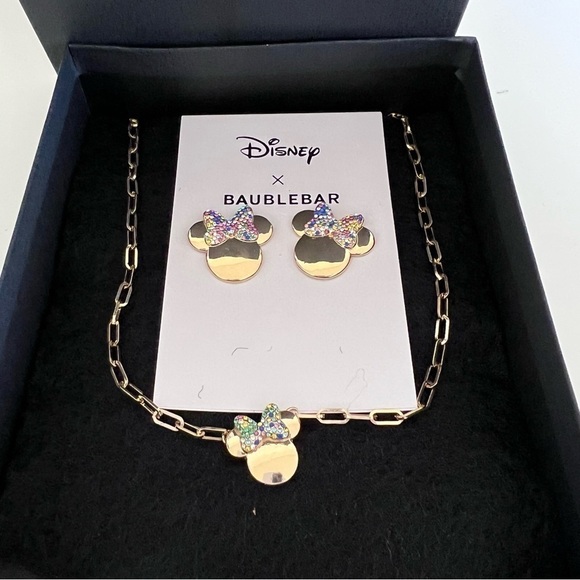 Baublebar x Disney Minnie Mouse earrings and necklace set - Picture 10 of 10